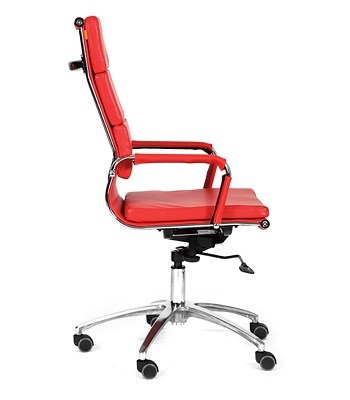 Офисное кресло CHAIRMAN 750 экокожа красная во Владимире - изображение 2